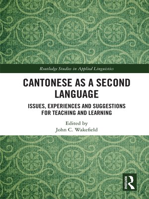 cover image of Cantonese as a Second Language